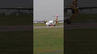 Aurigny Air Services ATR 72600 props plane atr foryou upnext fyp [upl. by Retsae495]