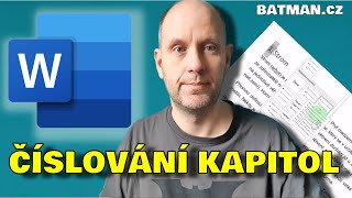 Word  číslování kapitol v dokumentu více v popisu videa [upl. by Yand]