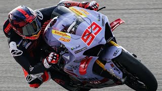 FANTASTIC Marquez and Rossi Hit The Portimao Track Using Superbike portimaotest wsbk motogp [upl. by Harbour]