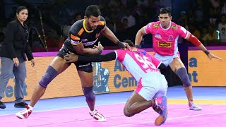 Pro Kabaddi 2019 Highlights  Jaipur Pink Panthers Vs Telugu Titans  M110 [upl. by Icak]