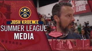 Summer League Media Josh Kroenke  DEN vs ATL  7923 [upl. by Whetstone301]