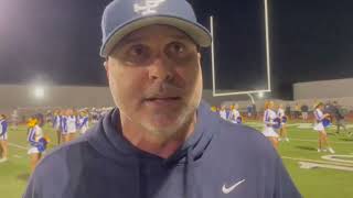 Fred Robledos post game interview with Coach Moschetti after we beat Amat [upl. by Stubstad]