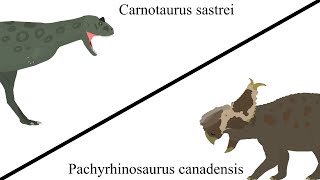 SB14FC  Carnotaurus vs Pachyrhinosaurus [upl. by Phenica417]