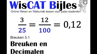 Breuken en Decimalen  WisCAT Werkboek Breuken 51 [upl. by Babara300]