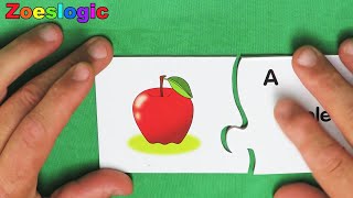 Abc Jigsaw Puzzles Toddlers Match It Learn The Alphabet English [upl. by Anma]