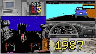 20 MSDOS games released in 1987  in under 5 minutes [upl. by Kella]