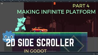 Make a 2D INFINITE Side Scroller GAME in GODOT tutorial part 4 [upl. by Benkley447]