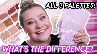 COMPARING ALL 3 TARTELETTE JUICY PALETTES HOW DIFFERENT ARE THEY amp WHICH ONE IS THE BEST [upl. by Natsreik317]