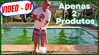 Aprenda a limpar piscina com a água verde com apenas dois produtos de forma econômica [upl. by Addi]