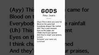 New JeansGODS newjeans lyrics [upl. by Caryl247]