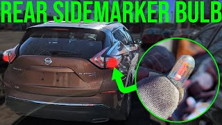 How to Replace Rear Parking  Side marker Light Bulb  Nissan Murano 20152024 [upl. by Enyrhtak]