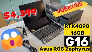 UNBOXING ROG Zephyrus Duo 16 2023 Price  4339 GX650PY RTX409016GB  CPU AMD Ryzen™ 9 7945HX [upl. by Lund]