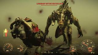 Gatling Laser VS Legendary Mythic Deathclaw Fallout 4 [upl. by Ahseia681]