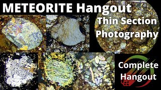 Meteorites Under a Microscope Thin Section Photography Examining Chondrules Chondrites Carbonaceous [upl. by Kcirdahc]