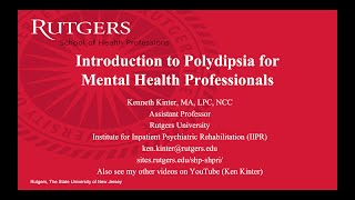 Introduction to Polydipsia for Mental Health Professionals [upl. by Elacim]