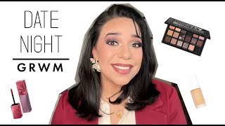 Date Night GRWM  Huda Pretty Grunge  Glitter Liner  All Out Glam [upl. by Yrrag]