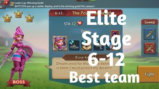 Lords mobile Elite stage 612 f2pThe power of belief Elite stage 612 best team [upl. by Edelson312]