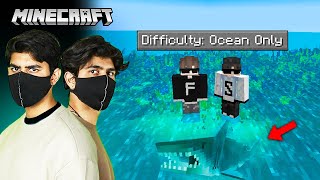 Surviving a Week in a Deadly OCEAN  MINECRAFT [upl. by Eisned]