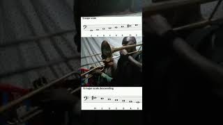 G major scale for trumpet and trombone [upl. by Nauh]