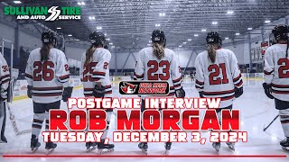 Keene State Womens Ice Hockey  Rob Morgan Postgame Interview 1232024 [upl. by Spanjian]