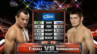 Gleison Tibau vs Khabib Nurmagumedov Fight Highlights [upl. by Hera649]