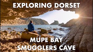 Exploring Dorset Walking from Lulworth Cove to Mupe Bay Smugglers Cave [upl. by Aniles]