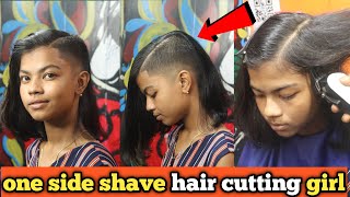 Long To Short Haircuts Indian Girl  Long Hair Side Shave Girl  Pixie Haircut  Bob Haircut Girl [upl. by Joelynn]