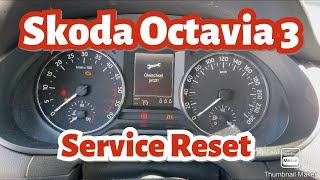 Skoda Octavia III 3 Serviceintervall zurücksetzen  Service Reset [upl. by Dickson]