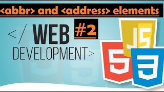 Learn HTML from beginner to pro  The abbr and address tags explained in 10 minutes  some CSS 2 [upl. by Ennylhsa]