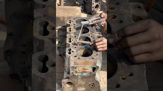 How to remove broken nut bolt from engine block trendingshorts shortsfeed skills [upl. by Livvy]