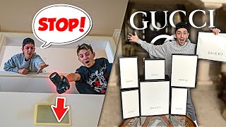 Destroying FaZe Rugs Footage Then Surprising Him With 10000 of Gucci [upl. by Aleacem]