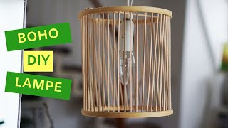 DIY Boho Lampe selber machen  Lampenschirm selber bauen  Interior DIY [upl. by Rosabel552]