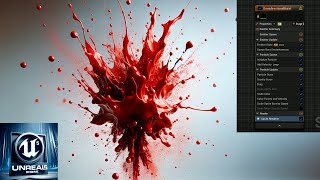 Blood Splatter Niagara effect in Unreal engine 5 [upl. by Swinton]