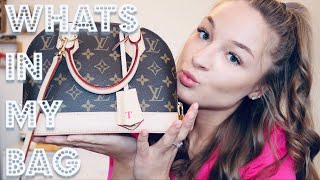 WHATS IN MY LOUIS VUITTON ALMA BB BAG  blurrytaylor [upl. by Hound]