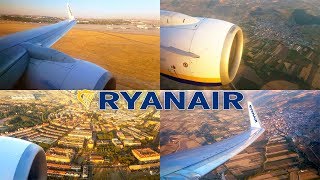 RYANAIR Series  Approach amp Landing Madrid  Boeing 737800 Winglets [upl. by Gorey]