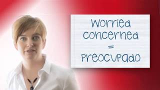 Vocabulario en inglés  Concerned y Worried [upl. by Erlina]