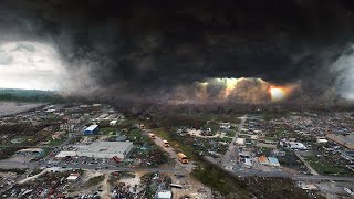 Europe is in ruins⚠️ F4 tornado at a speed of 300 kilometers per hour destroyed the Czech Republic [upl. by Enilrem]