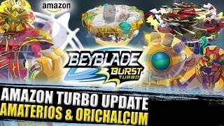 VAZOU ORICHALCUM O3 AMATERIOS A3 KRAKEN K4 TYPHON T4 E MUITO MAIS BEYBLADE BURST TURBO NEWS [upl. by Aital861]