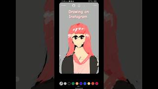 First attempt Drawing on Instagram stories fyp viralvideo art digitalart instagram pop [upl. by Bigg161]