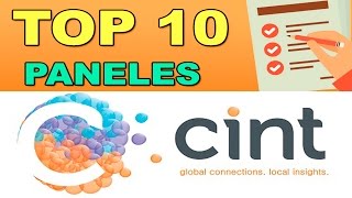 Paneles CINT  Ganar dinero haciendo encuestas  TOP 10 CINT [upl. by Eecart]