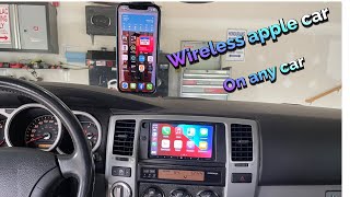 How to get wireless Apple car play on any car [upl. by Hakym656]