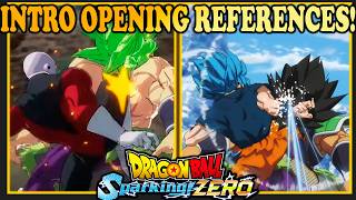 Dragon Ball Sparking Zero Intro Anime Comparison References [upl. by Fredkin]