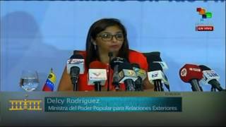 Rueda de prensa de la Canciller Delcy Rodríguez desde Santo Domingo República Dominicana [upl. by Henryk]