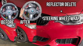 M235i Reflector Delete amp Steering Wheel Wrap [upl. by Ileek]