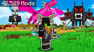 Puse TODOS los MODS que EXISTEN a MINECRAFT✌️ PARTE 5 [upl. by Ecirbaf]