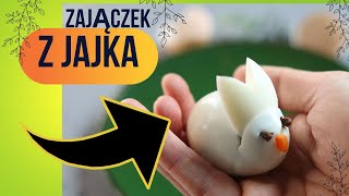 Jak zrobić zająca wielkanocnego z JAJKA 🐣 Kreatywna wielkanocna dekoracja DIY 😍 [upl. by Orian]