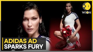 Adidas ad featuring Bella Hadid sparks controversy company apologises  World News  WION [upl. by Reffotsirk370]