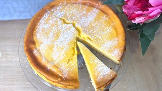 Käsekuchen ohne Boden  Quarktorte Rezept von Großmutter  super cremig [upl. by Nored]