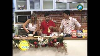 Receta Jamón Glaseado y Bomba de Coco y Leche Condensada  291214 [upl. by Enrak]