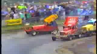 brisca stockcars 1989 aycliffe semi final race [upl. by Ehcram]